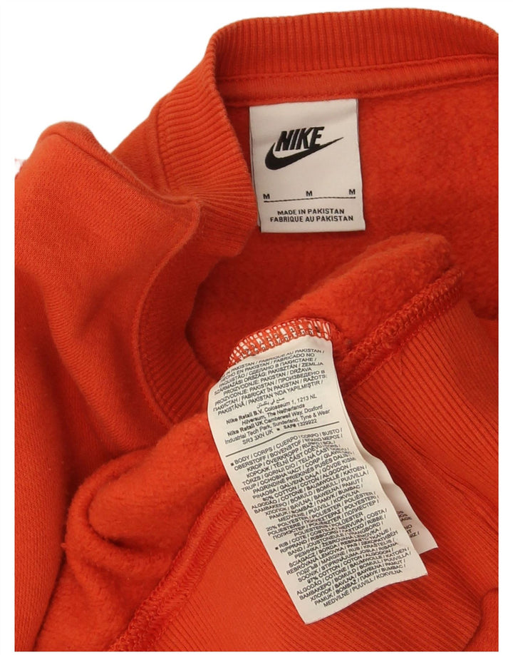 Nike Sweat-shirt court surdimensionné pour femme UK 14 Rouge moyen en coton