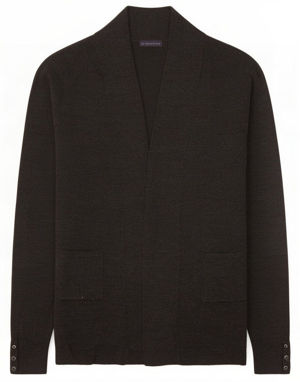 Marks & Spencer Pull cardigan ouvert long pour femme UK 10 Small Gris