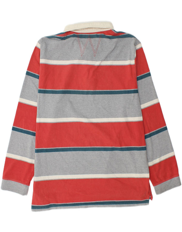 WEIRD FISH Polo de Rugby à Manches Longues pour Homme 2XL Rayé Multicolore