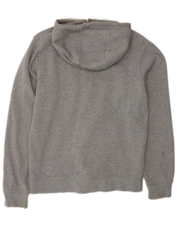Nike Sweat à capuche zippé coupe classique pour homme, petit, gris, coton, sport