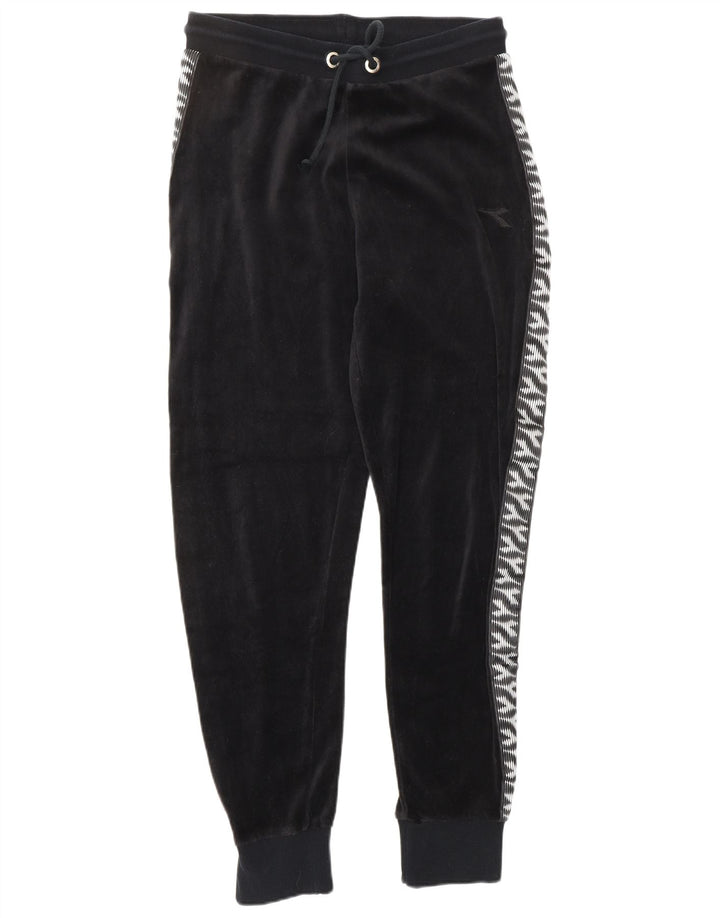 DIADORA Survêtement surdimensionné en velours pour femme UK 10 Small Noir