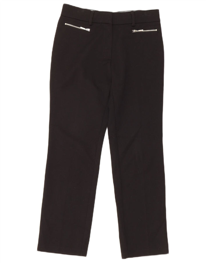 Marks & Spencer Pantalon court pour femme UK 8 Small W26 L25 Noir Polyester
