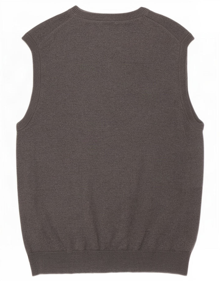 Marks & Spencer Débardeur Regular Fit Homme Coton Gris Moyen