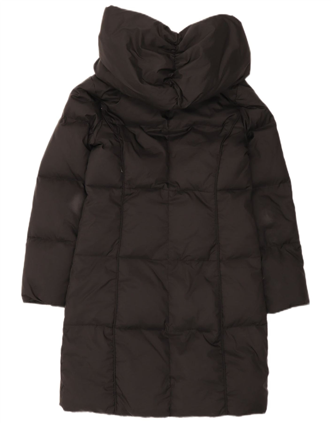 Michael Kors Manteau rembourré surdimensionné à capuche pour femme UK 6 XS Noir Polyester
