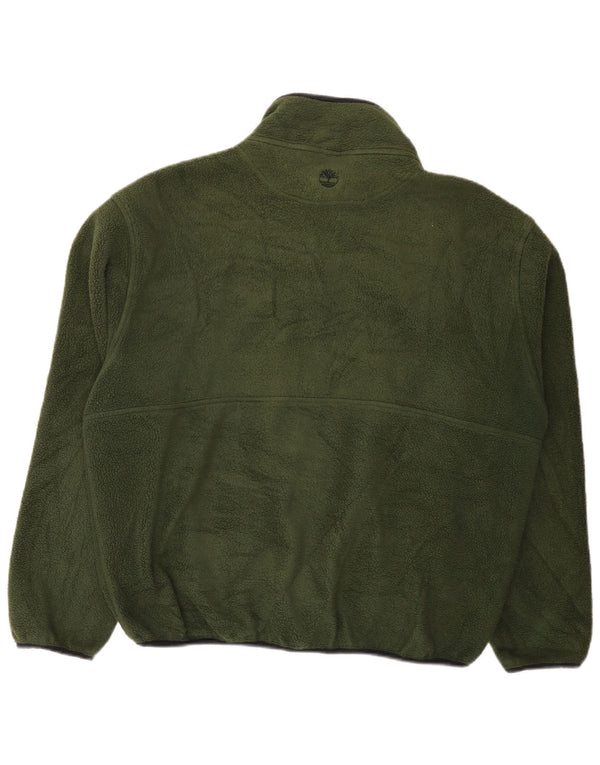 Timberland Veste polaire pour homme UK 40 Large Vert Polyester