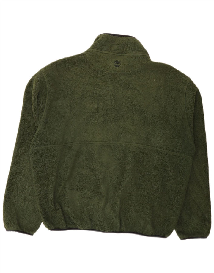 Timberland Veste polaire pour homme UK 40 Large Vert Polyester