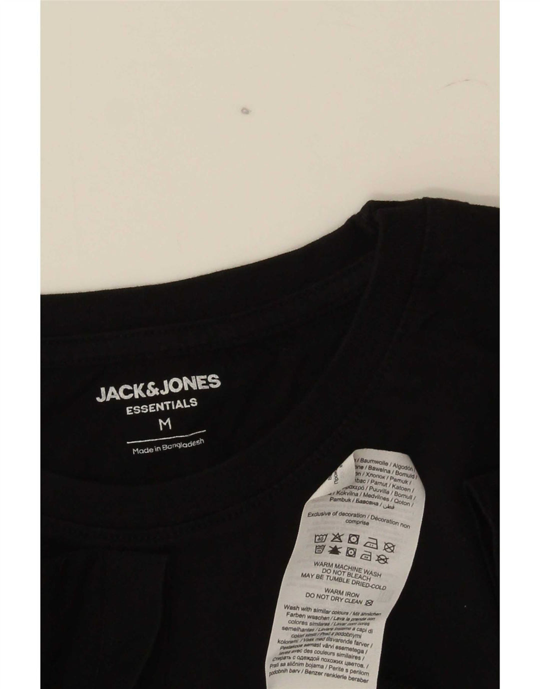 Jack & Jones T-Shirt Homme Noir Moyen Coton