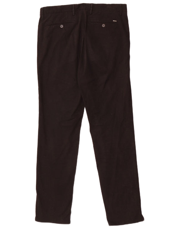 Zara Mens Slim Chino Trousers EU 40 Medium W31 L30 Black Cotton