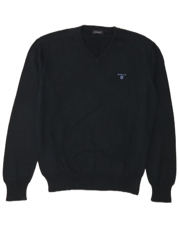 GANT Pull col V Homme Bleu Marine Moyen Coton