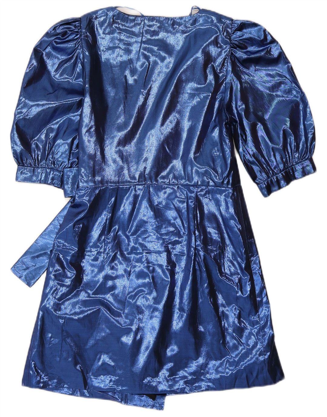 Zara Robe trapèze pour femme UK 8 Small Bleu Polyester