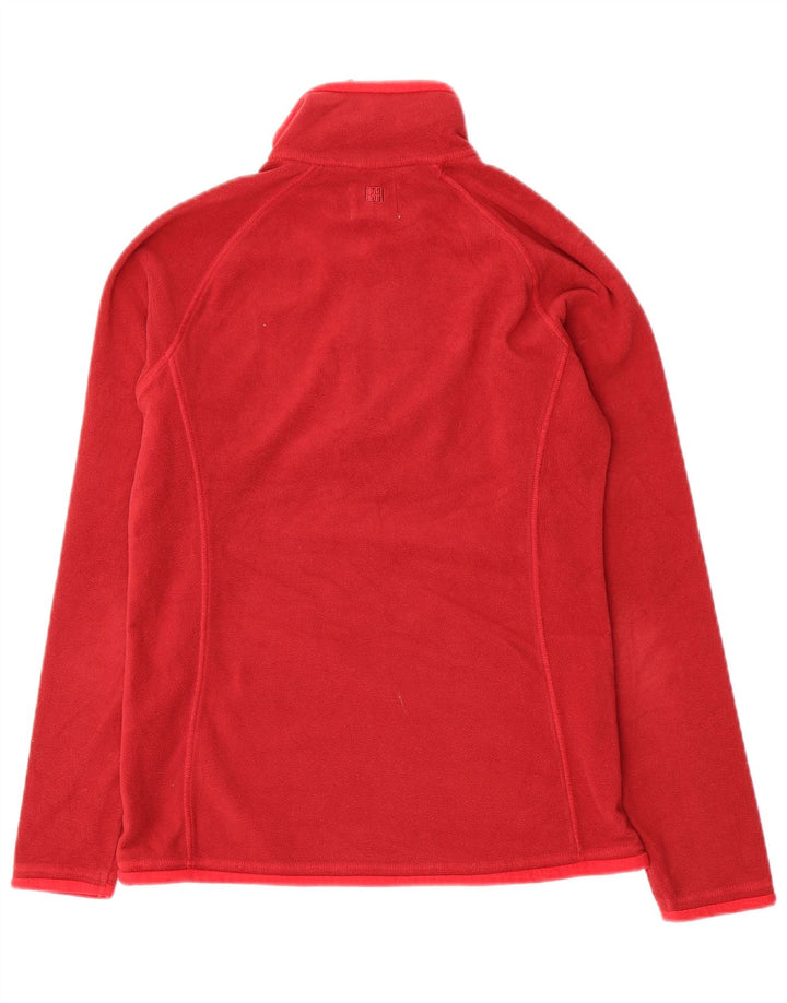 Mountain Warehouse Pull polaire à col zippé pour femme UK 8 Small Rouge Polyester