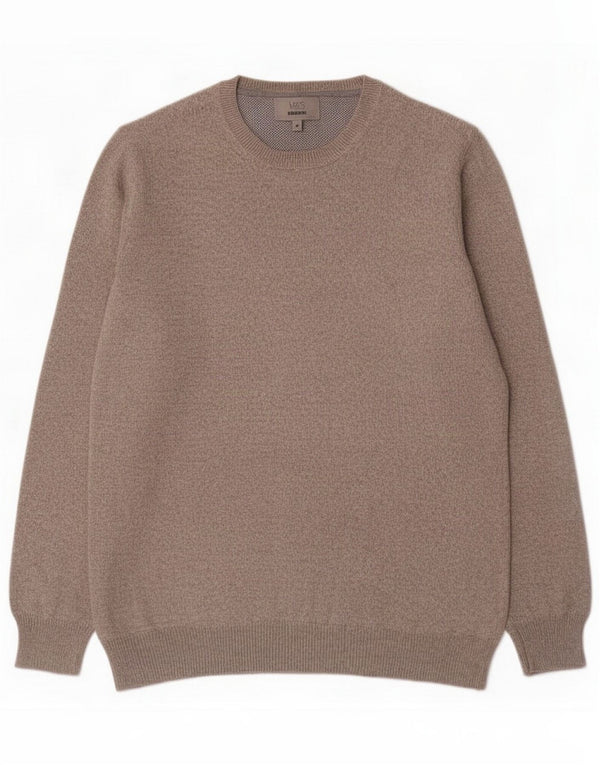 Marks & Spencer Pull col rond pour homme gris moyen moucheté