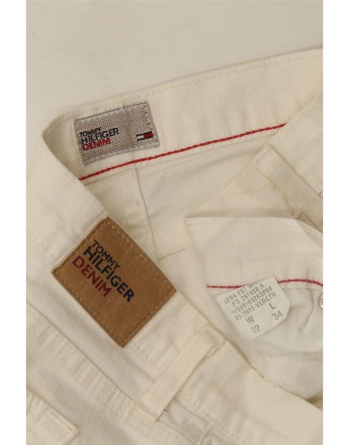 Tommy Hilfiger Jean évasé femme W32 L30 coton blanc cassé