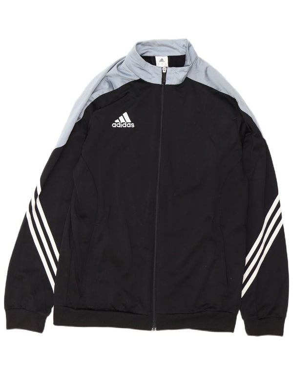 ADIDAS Veste de survêtement pour homme Large Noir Colorblock Polyester