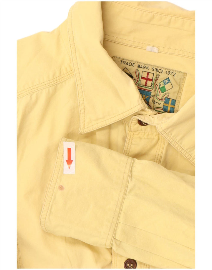 VINTAGE Chemise Homme Large Jaune