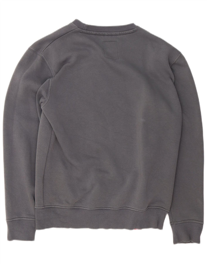 Alpha Industries Sweat-shirt graphique pour homme Petit gris Coton
