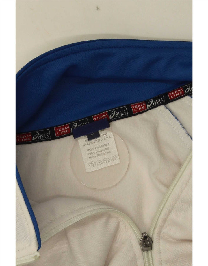 Asics Veste de survêtement pour homme Small Blanc Polyester