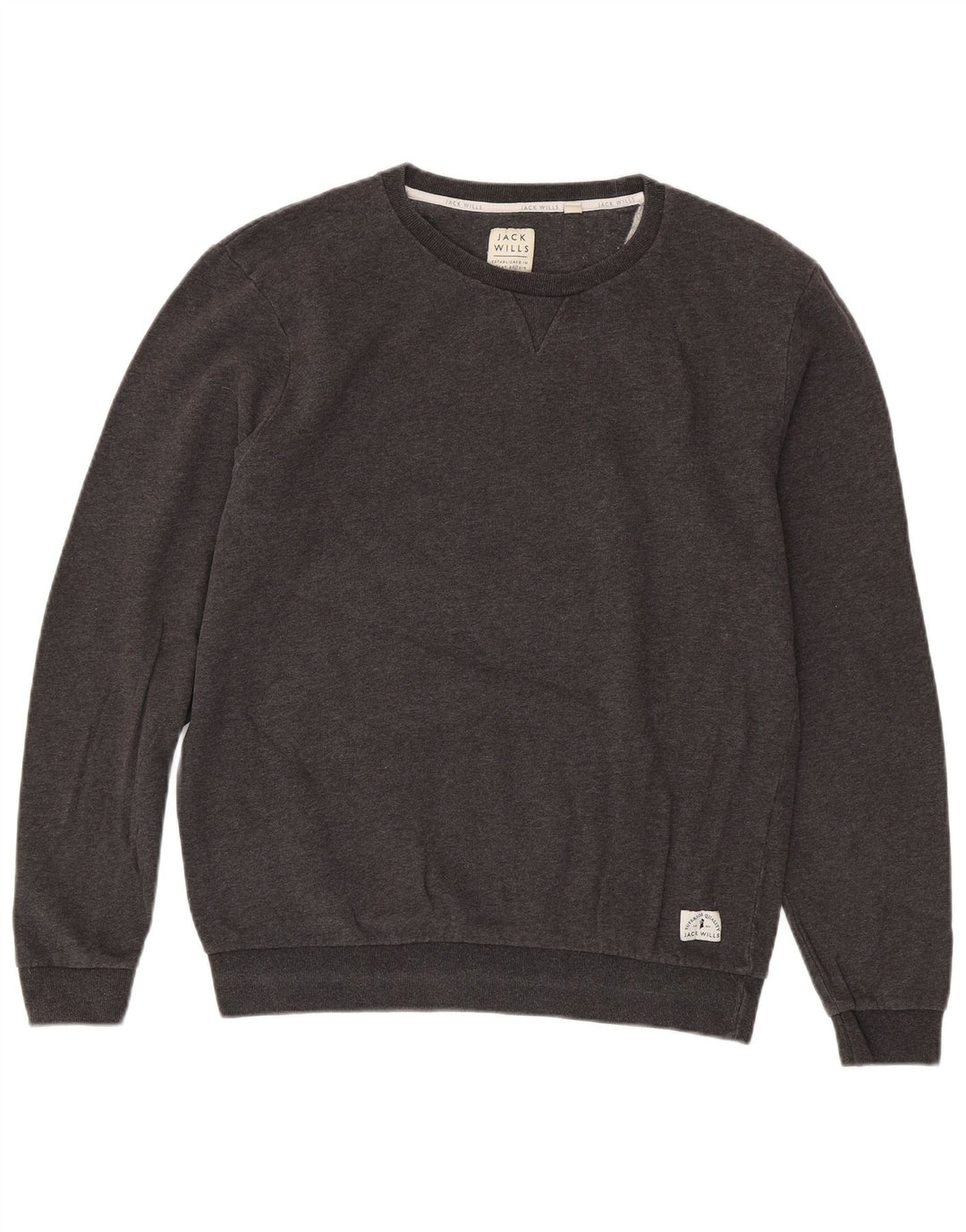 JACK WILLS Sweat-Shirt Homme Grand Gris Coton