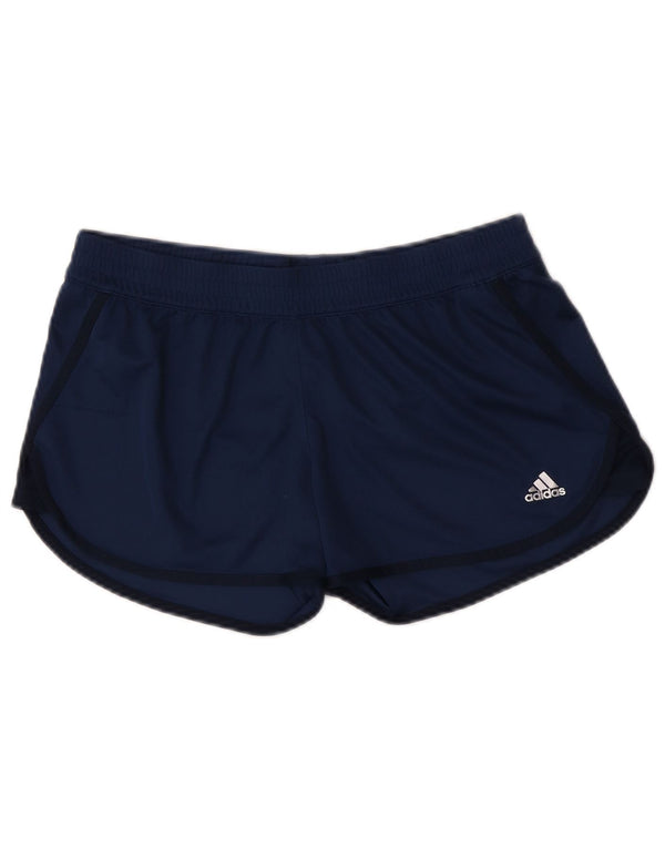 Adidas Short de sport Climalite pour femme UK 12/14 Bleu marine moyen Polyester