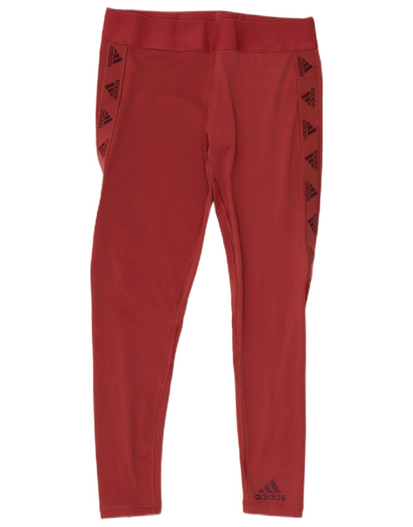 Adidas Leggings graphiques Aeroready pour femme UK 16/18 Large Bordeaux Sports