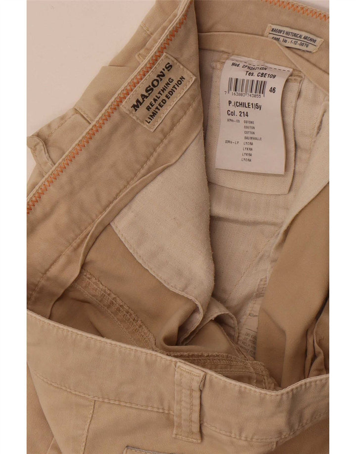 Mason's Pantalon Cargo Slim Homme W31 L34 Coton Beige
