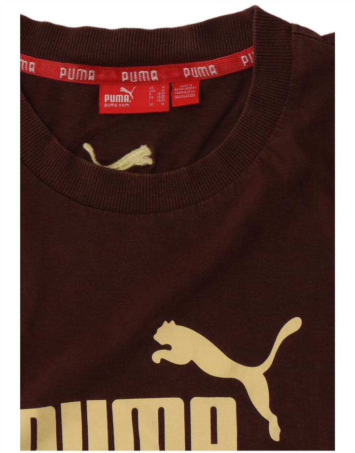 Puma T-Shirt Graphique Homme Marron Moyen