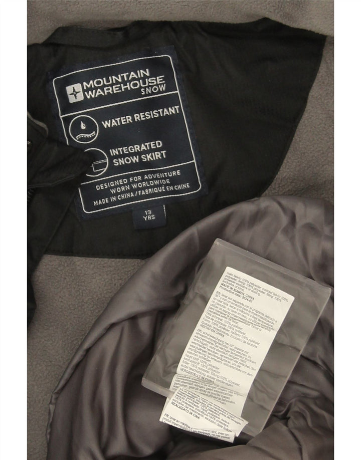Mountain Warehouse Veste coupe-vent pour garçon 12-13 ans Noir Colourblock