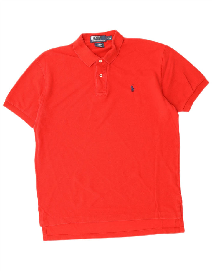 POLO RALPH LAUREN Mens Polo Shirt Medium Red Cotton