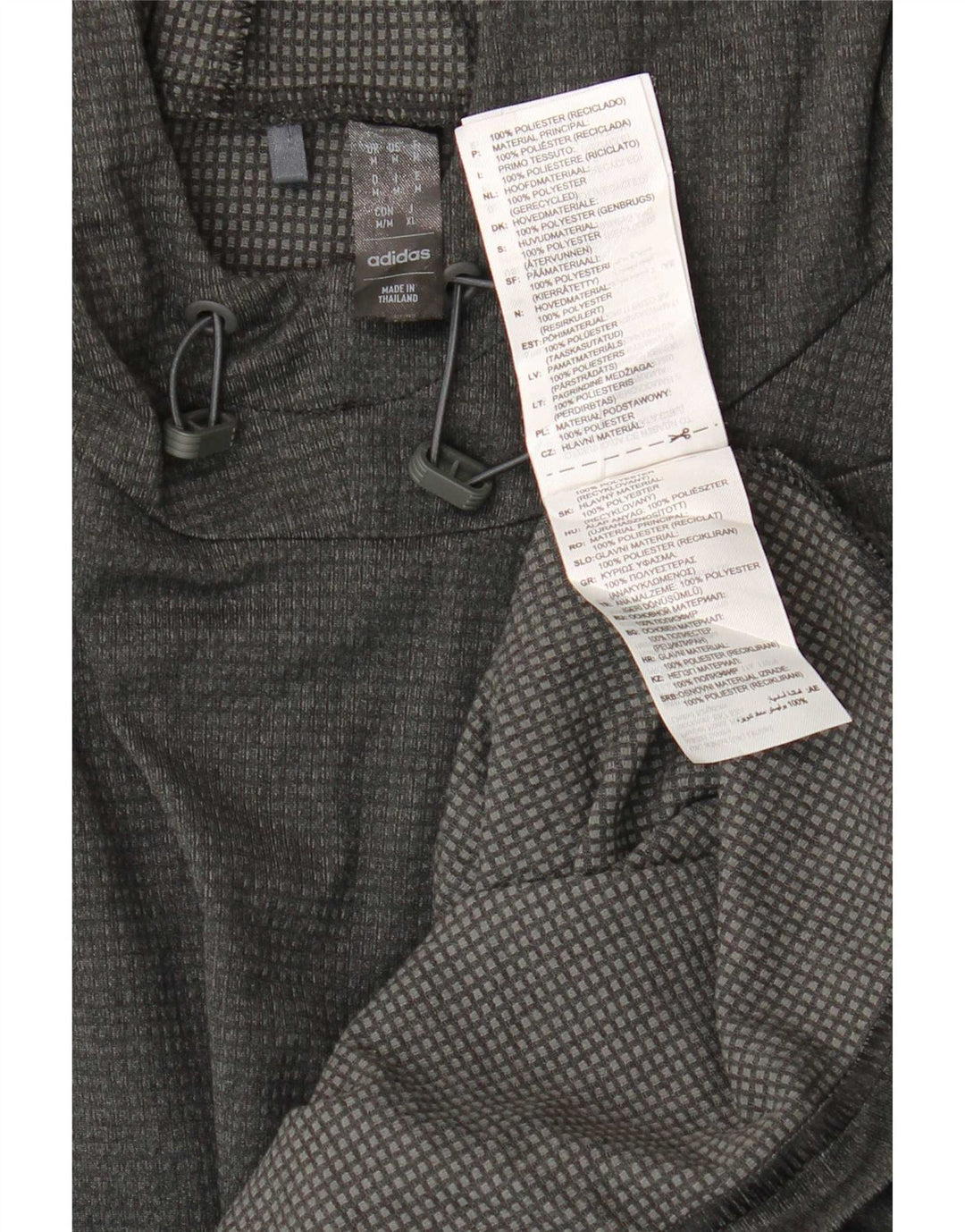 Adidas Haut à capuche à manches longues pour homme Gris moyen Polyester