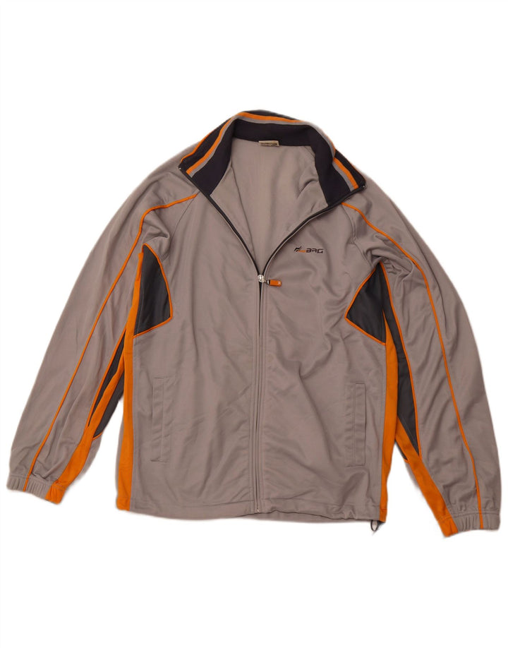 BRUGI Veste de Survêtement Homme Gris Moyen Colorblock Polyester