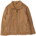 vintage Mens Bomber Shearling Veste UK 38 Moyen Beige Shearling