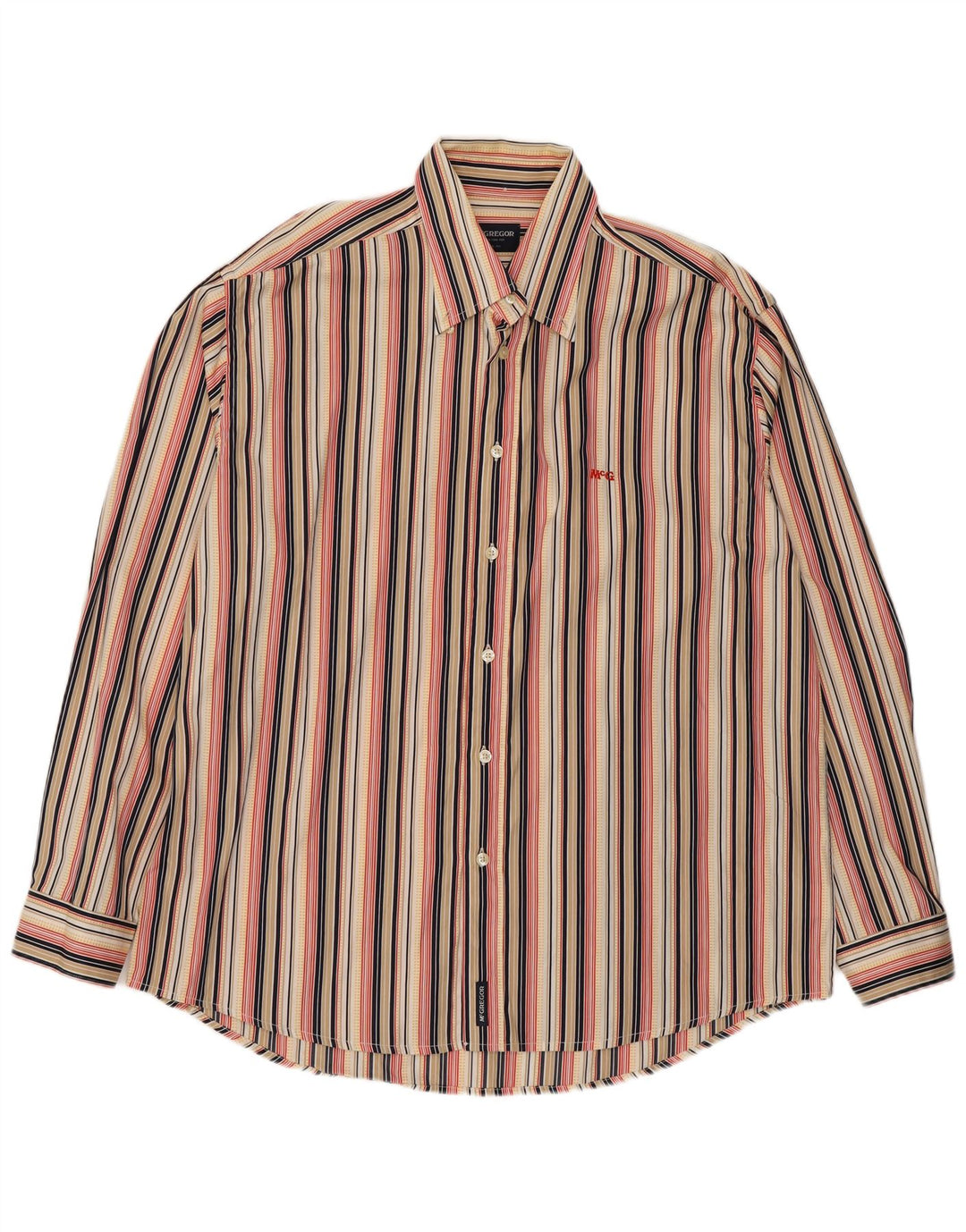 Chemise Homme MC Gregor XL Coton Rayé Multicolore