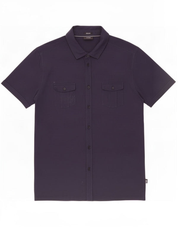 Hugo Boss Chemise à manches courtes Regular Fit XL Bleu marine Coton