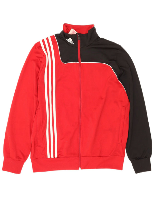 ADIDAS Veste de Survêtement Garçon 15-16 ans Rouge Colorblock Polyester