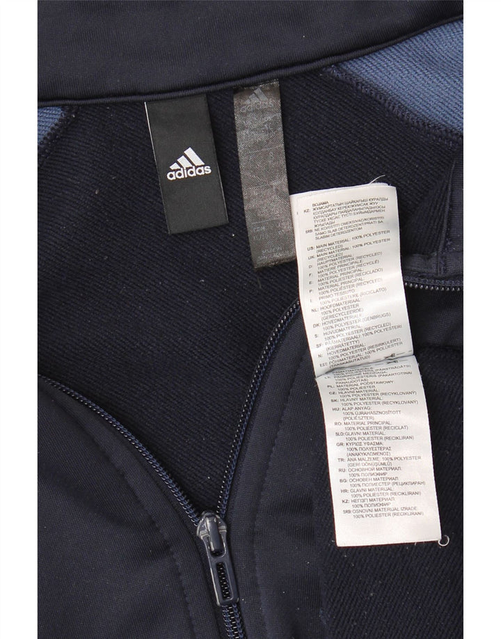 ADIDAS Veste de survêtement graphique pour homme XL Bleu marine Colourblock