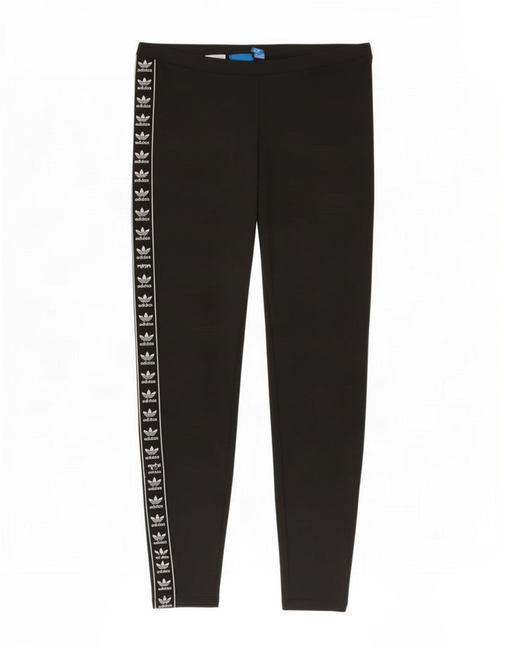 Adidas Leggings graphiques pour femmes UK 12 Polyester noir moyen