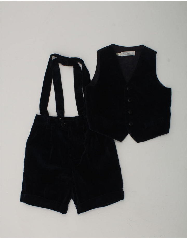 CACHAREL Boys 2 Piece Set 2-3 Years W20  Navy Blue Cotton | Vintage Cacharel | Thrift | Second-Hand Cacharel | Used Clothing | Messina Hembry 