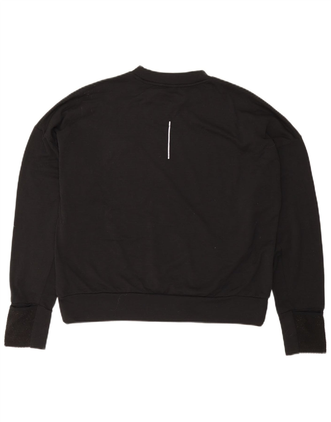 NIKE Haut oversize de course à manches longues pour femme UK 10 Petit Noir Polyester