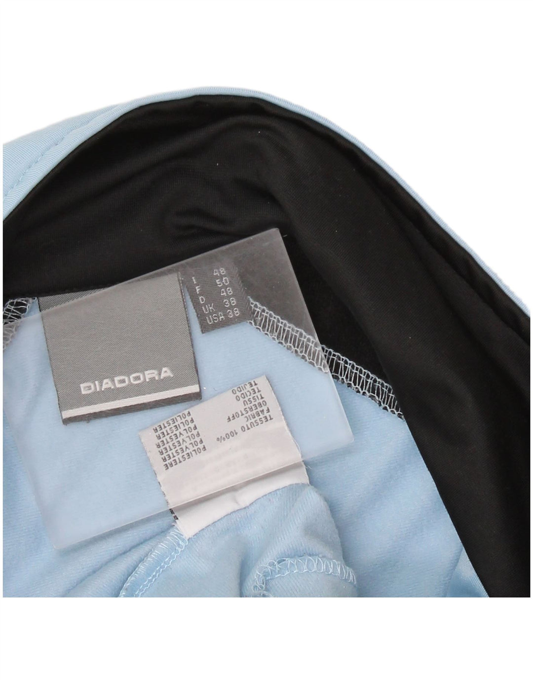 DIADORA Veste de Survêtement Homme UK 38 Bleu Moyen Colorblock Polyester