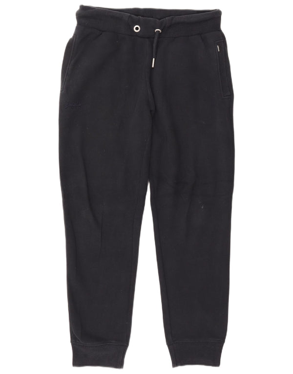 SUPERDRY Mens Tracksuit Trousers Joggers Large  Navy Blue Cotton
