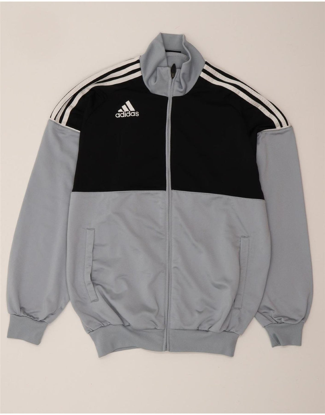 ADIDAS Veste de survêtement coupe ample pour homme UK 36/38 Petit Bleu Colorblock