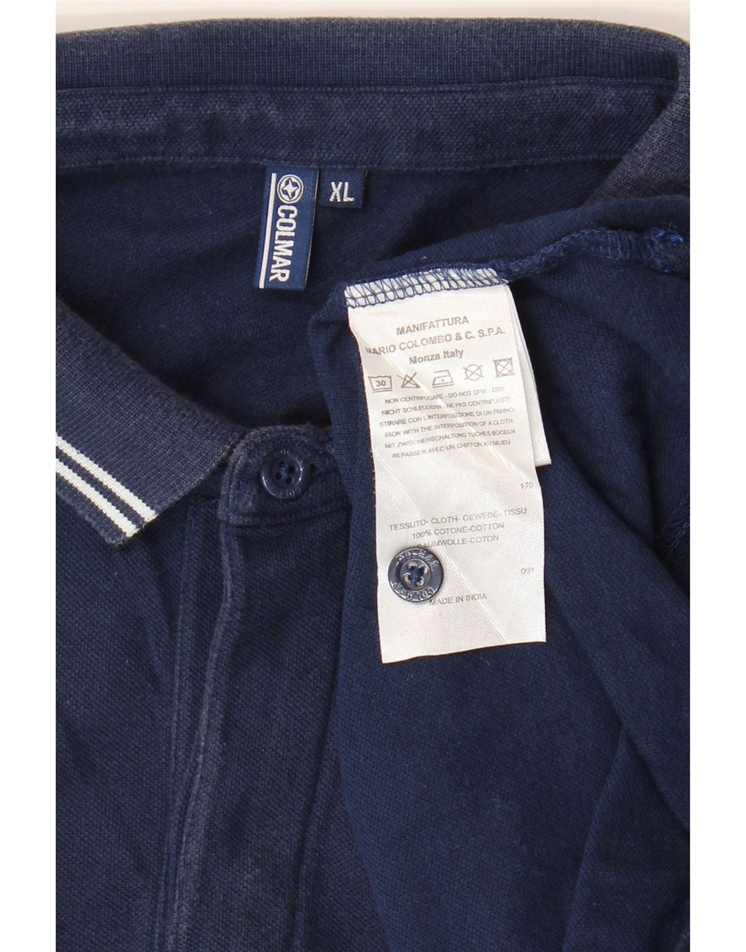 Colmar Polo Homme XL Bleu Marine Coton