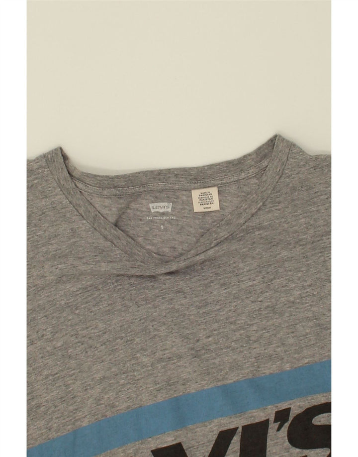 LEVI'S Mens Graphic T-Shirt Top Small Grey Vintage Levi's and Second-Hand Levi's from Messina Hembry 