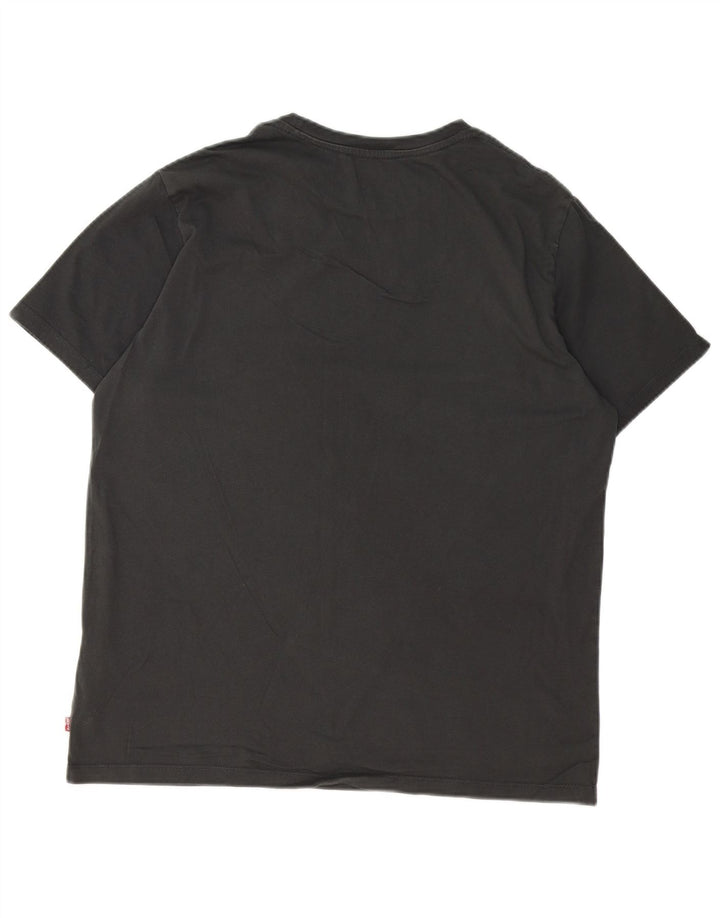 LEVI'S Mens Graphic T-Shirt Top Large Grey Cotton