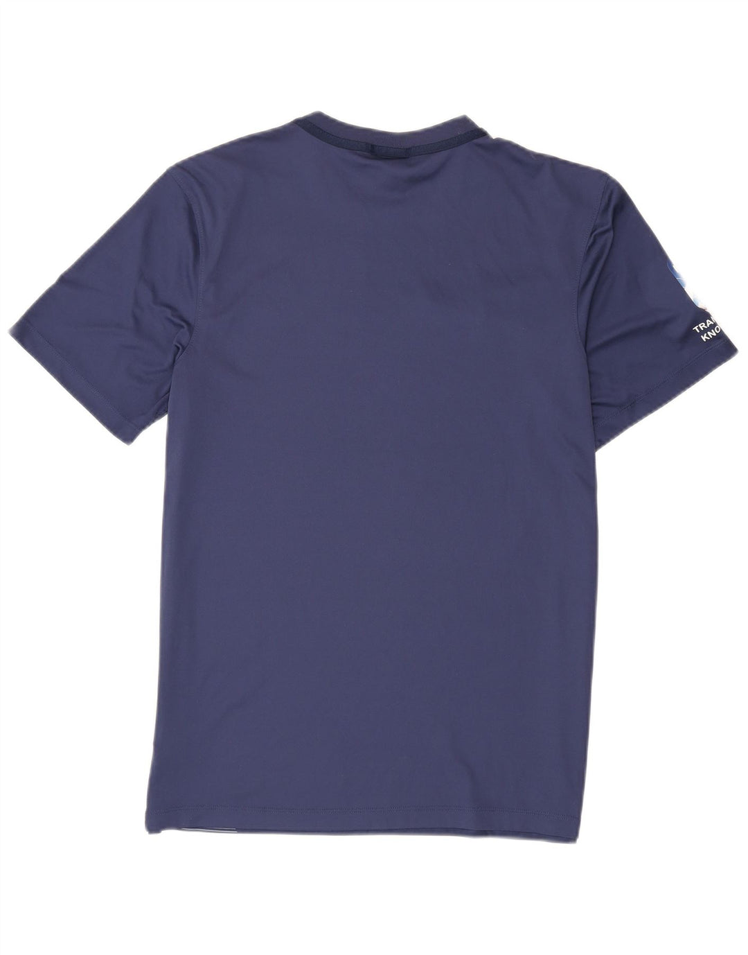 Nike Homme Dri Fit Graphic T-Shirt Top Bleu Marine Colorblock