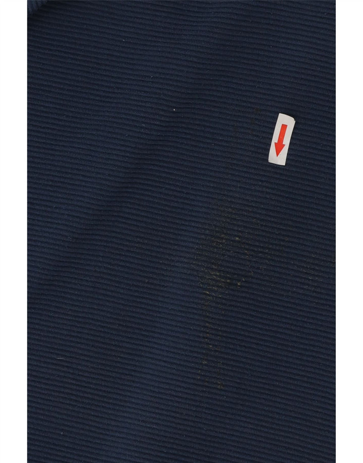 Reebok Pull ample à col zippé pour homme Bleu Polyester