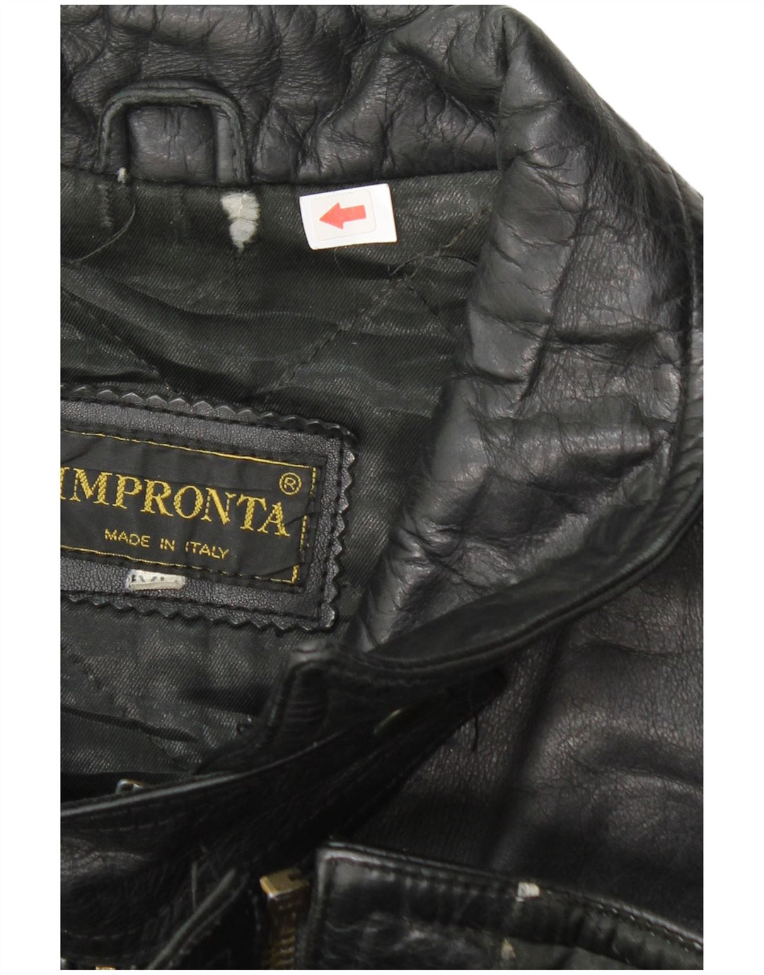 veste de course en cuir femme vintage UK 18 XL cuir noir