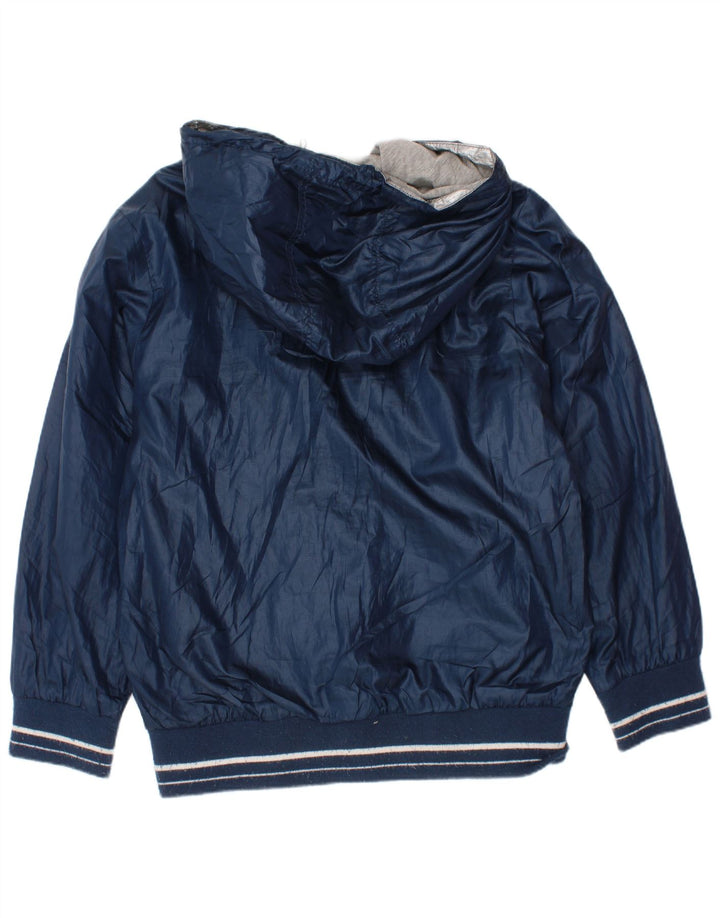 Champion Veste de Pluie à Capuche Garçon 7-8 Ans Petit Bleu Marine Polyester