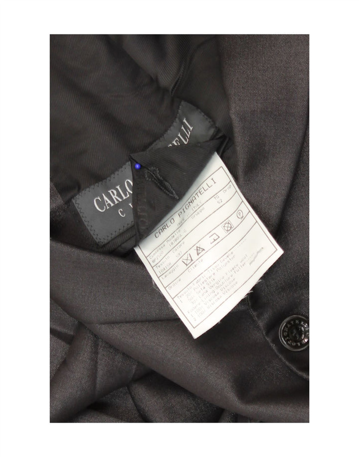 Carlo Pignatelli Veste Blazer 2 Boutons Homme IT 52 XL Gris Soie