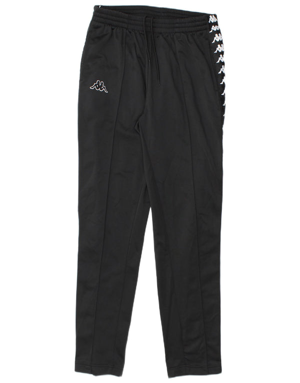 Kappa Pantalon de Survêtement Graphique Garçon 13-14 ans Large Noir Polyester